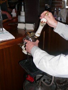 A beer engine, which help establish cask ale