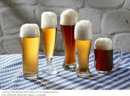 full beer glasses