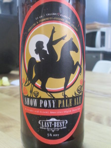 A prototype of their Pale Ale label.