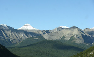 Banded Peak Mountain in Southern Alberta